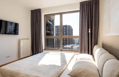 Аренда современной 2-комнатной квартиры, 55 м², ЖК BW Aurora, район Белград-на-Воде, Белград, Сербия